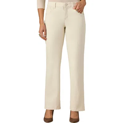 Wit & Wisdom Sawyer Mid Rise Straight Leg Jeans In Neutral