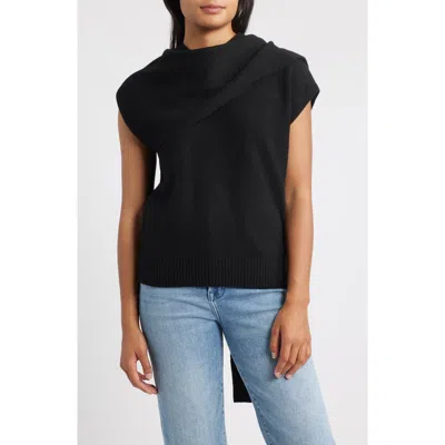 Wit & Wisdom Scarf Sweater In Black