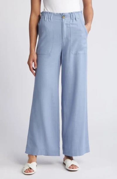 Wit & Wisdom Sky Rise Wide Leg Pants In Horizon Blue