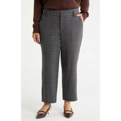 Wit & Wisdom Skyrise Ankle Slim Straight Leg Pants In Gray