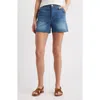 Wit & Wisdom Skyrise Denim Sailor Shorts In Mid Blue