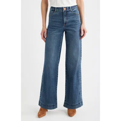 Wit & Wisdom Skyrise Double Side Seam Wide Leg Jeans