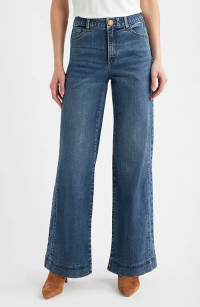 Wit & Wisdom Skyrise Double Side Seam Wide Leg Jeans