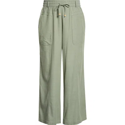 Wit & Wisdom Skyrise Drawstring Pants In Burgundy