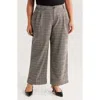 Wit & Wisdom Skyrise Glen Plaid Pleated Wide Leg Trousers