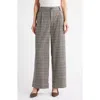 Wit & Wisdom Skyrise Glen Plaid Pleated Wide Leg Trousers