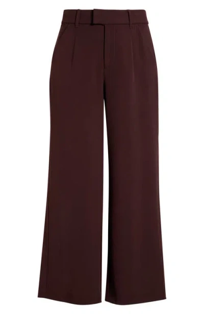 Wit & Wisdom Skyrise High Rise Extended Tab Pants In Burgundy