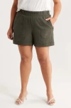 Wit & Wisdom Skyrise Patch Pocket Shorts In Green