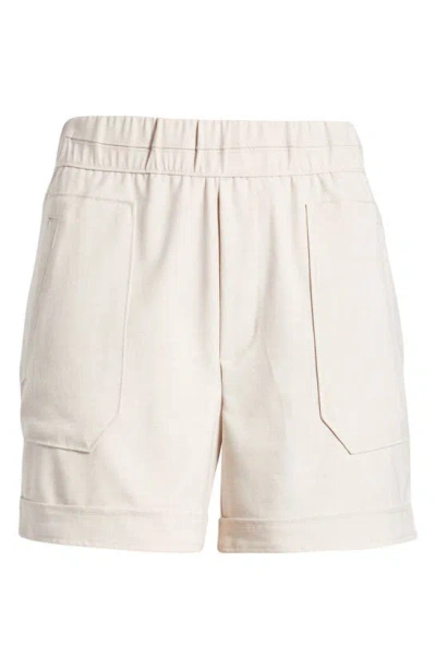 Wit & Wisdom Skyrise Patch Pocket Shorts In Fresh Linen