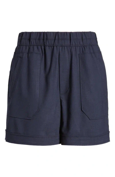 Wit & Wisdom Skyrise Patch Pocket Shorts In Navy