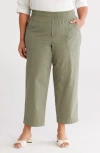 Wit & Wisdom Skyrise Patch Pocket Straight Leg Pants In Green