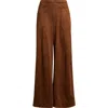 Wit & Wisdom Skyrise Patch Pocket Wide Leg Pants In Brown