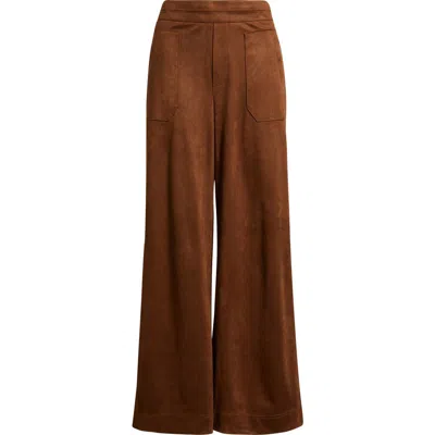 Wit & Wisdom Skyrise Patch Pocket Wide Leg Pants In Brown