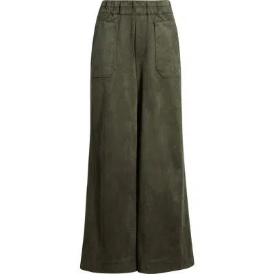 Wit & Wisdom Skyrise Patch Pocket Wide Leg Pants In Green