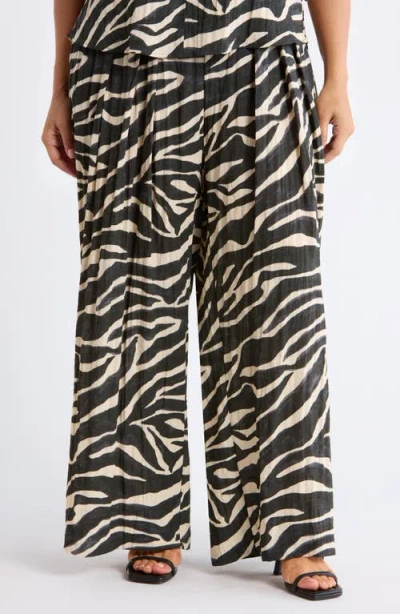 Wit & Wisdom Skyrise Pleated Palazzo Pants In Black