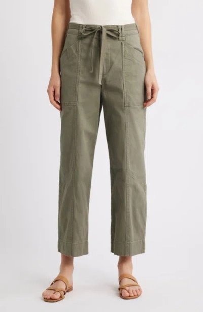 Wit & Wisdom Skyrise Relaxed Straight Leg Twill Pants In Laurel Oak