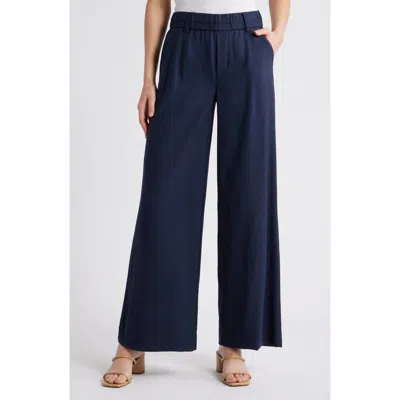 Wit & Wisdom Skyrise Side Seam Straight Leg Pants In Blue