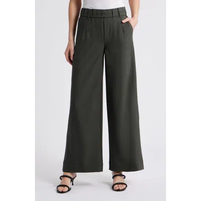 Wit & Wisdom Skyrise Side Seam Straight Leg Pants In Green