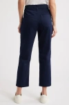 Wit & Wisdom Skyrise Slim Straight Leg Twill Pants In Navy