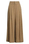 Wit & Wisdom Skyrise Triple Pleat Palazzo Pants In Brown