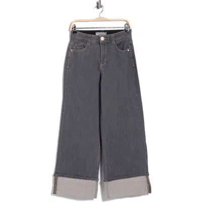 Wit & Wisdom Skyrise Wide Cuff Jeans In Gy - Grey