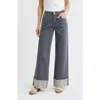Wit & Wisdom Skyrise Wide Leg Jeans In Gray