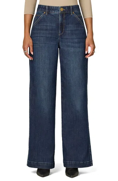 Wit & Wisdom Skyrise Wide Leg Jeans In Blue