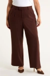 Wit & Wisdom Skyrise Wide Leg Pants In Brown