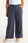 Wit & Wisdom Skyrise Wide Leg Pants In Gray