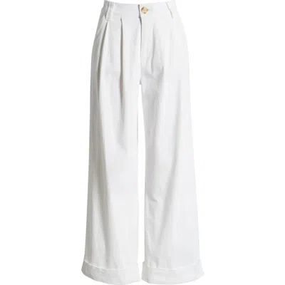 Wit & Wisdom Skyrise Wide Leg Pants In White