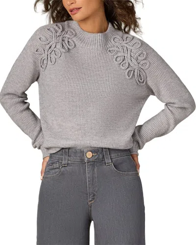Wit & Wisdom Soutache Sweater In Gray