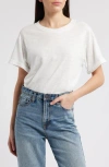 Wit & Wisdom Stretch Cotton Crewneck Bodysuit In Off White