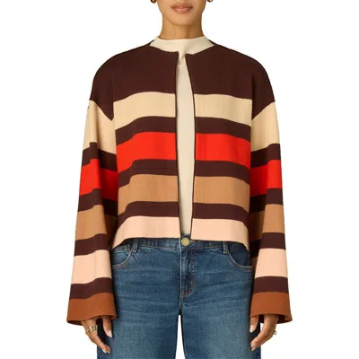Wit & Wisdom Stripe Cardigan In Multi