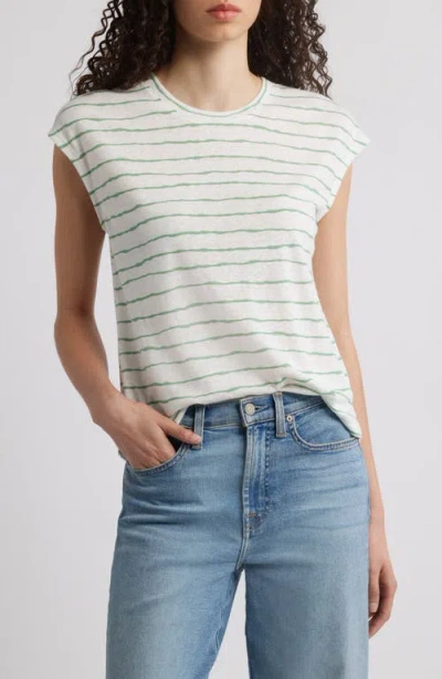Wit & Wisdom Stripe Linen Blend T-shirt