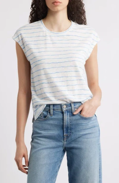 Wit & Wisdom Stripe Linen Blend T-shirt