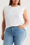 Wit & Wisdom Stripe Linen Blend T-shirt