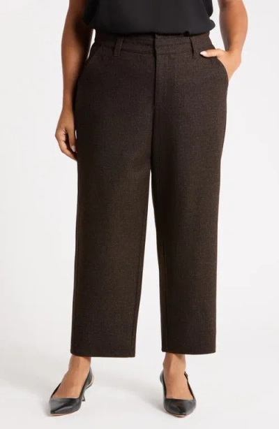 Wit & Wisdom Teagan Skyrise Ankle Wide Leg Trousers In Transparent