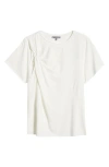 Wit & Wisdom Twist Accent Top In Off White