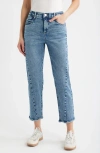 Wit & Wisdom Twist Seam High Waist Ankle Jeans In Blue