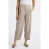 Wit & Wisdom Ultra Skyrise Pleated Relaxed Barrel Leg Ankle Pants In Pattern
