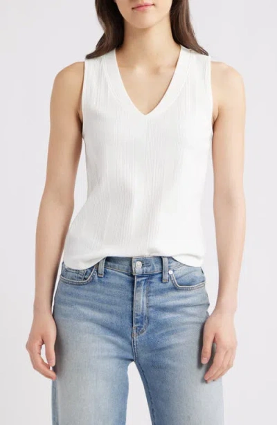 Wit & Wisdom V-neck Rib Tank