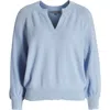 Wit & Wisdom V-notch Sweater In Blue Crush