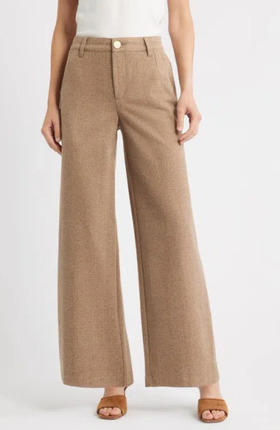Wit & Wisdom Whitney 'ab'solution Skyrise Flat Front Wide Leg Pants In Multi