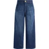 Wit & Wisdom Whitney 'ab'solution Skyrise Wide Leg Ankle Jeans In Indigo