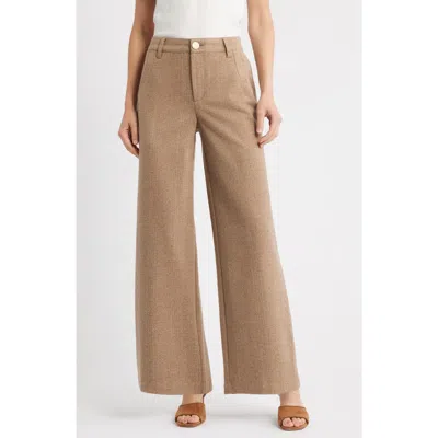 Wit & Wisdom Whitney Skyrise Wide Leg Pants In Brown