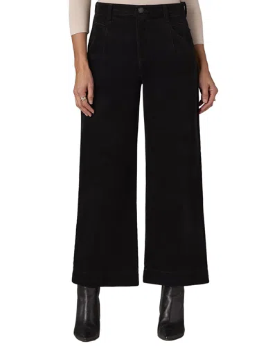Wit & Wisdom Wyatt Skyrise Corduroy Wide Leg Pant In Black