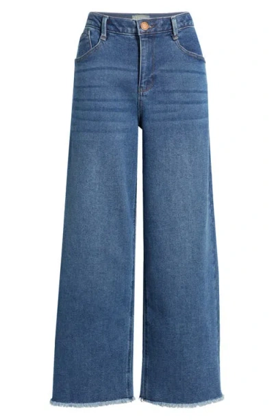 Wit & Wisdom Wyatt Skyrise Frayed High Waist Ankle Wide Leg Jeans
