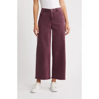 Wit & Wisdom Wyatt Skyrise High Waist Ankle Wide Leg Jeans In Purple