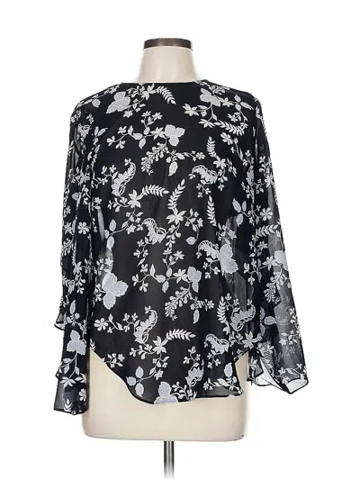 Pre-owned Witchery Long Sleeve Blouse In Black
