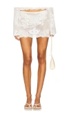 With Jean Belinda Skirt In White